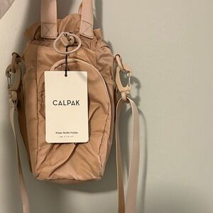 CALPAK Light Pink Water Bottle Holder Bag